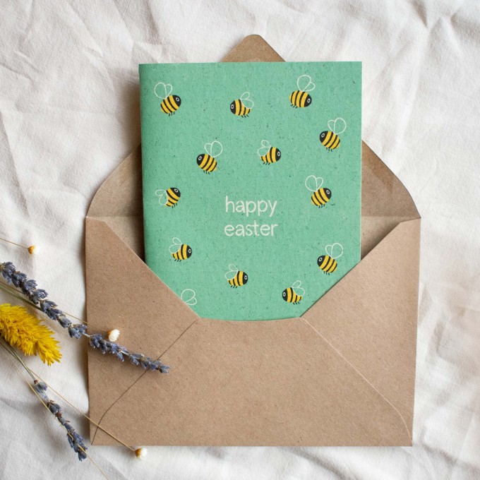 formwiese »happy easter bees« 3er-Set Osterkarten mit Kuverts