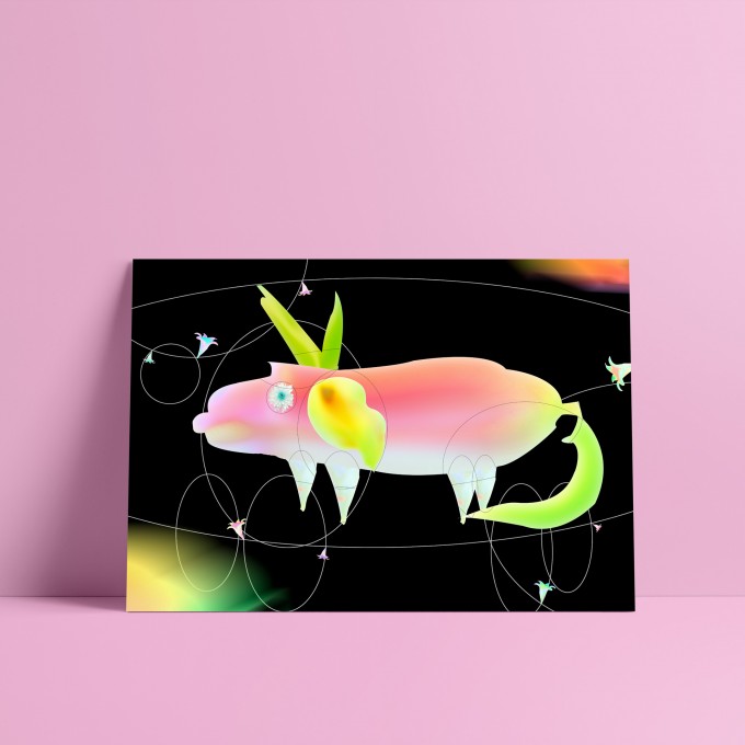 künstlerherz’ bildmaschine: ‹Schweini› Artist Print künstlerherz’ bildmaschine: ‹Schweini› Artist Print