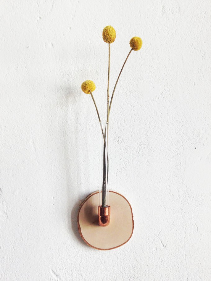 madeva Holzliebe Astscheiben Wandvase "Birke" madeva Holzliebe Astscheiben Wandvase "Birke"