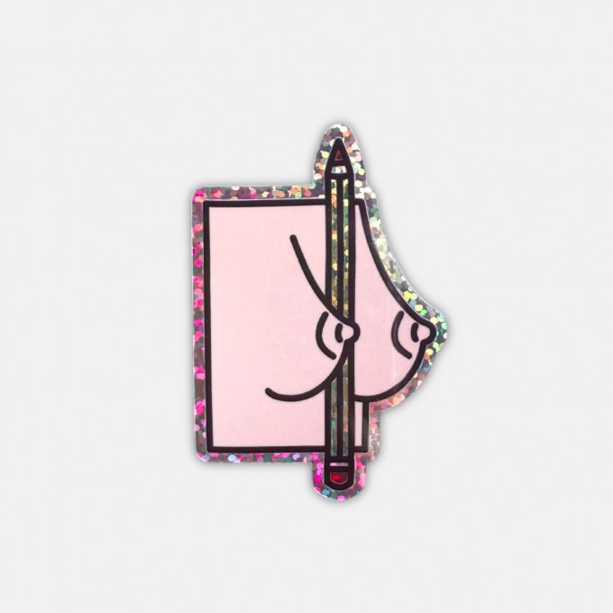 Glitter Sticker Bleistift – Brunhilda