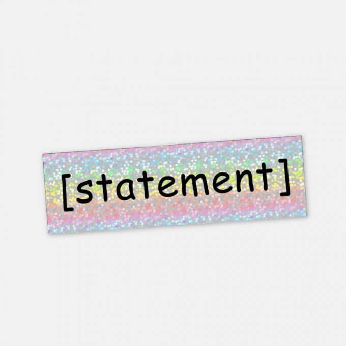 Aufkleber Statement in Comic Sans – Brunhilda