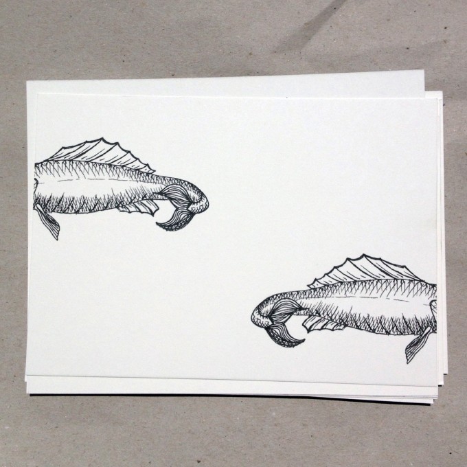 thethe KOPFLOS FISH Postkarte thethe KOPFLOS FISH Postkarte