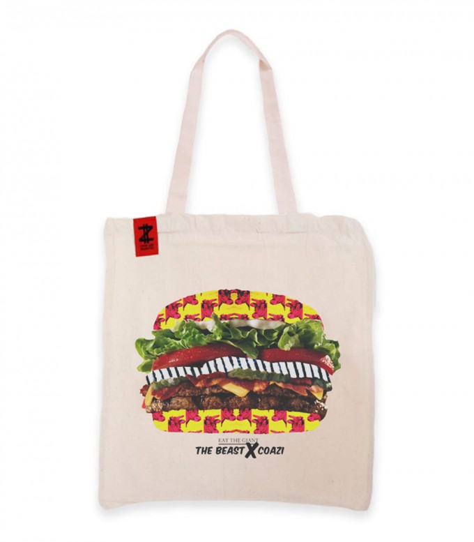 Coazi Giant Burger Jutetasche Beutel Coazi Giant Burger Jutetasche Beutel