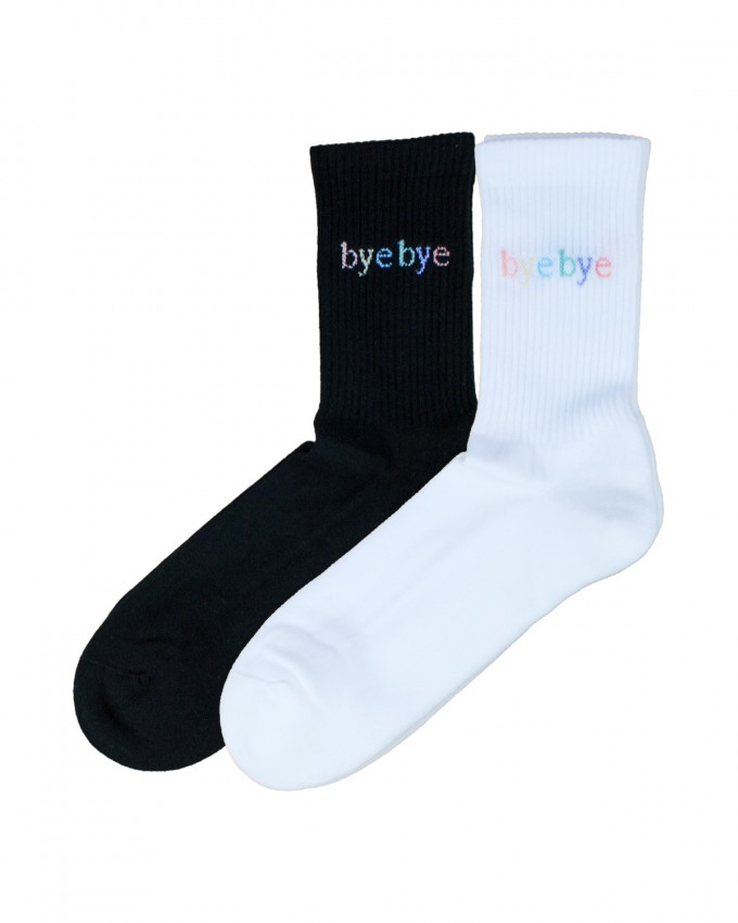 bye bye Rainbow Socken – schwarz