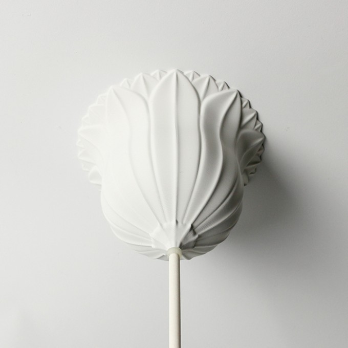 canopie® - Lampenbaldachin – Blüte Nr. 1 Gipsweiß