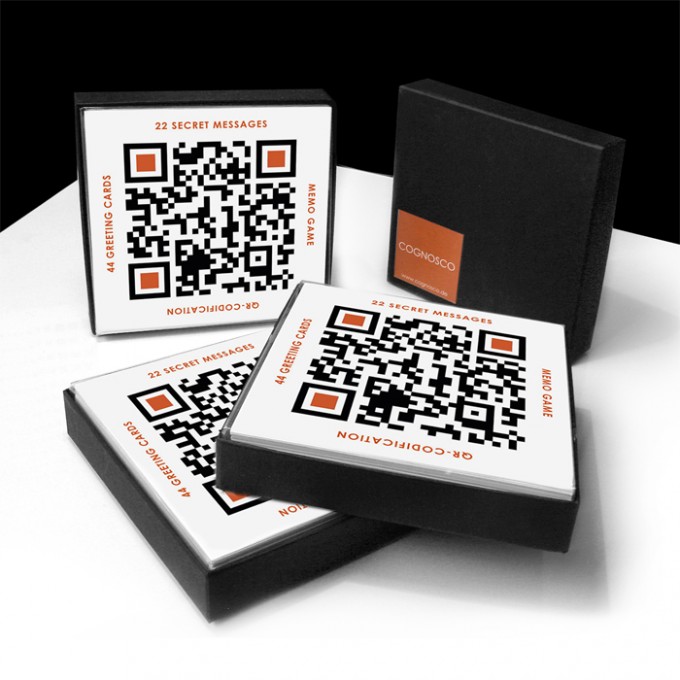 COGNOSCO QR-Code Memo-Spiel & Postkartenset - Gewinner des Preises FORM#2013 COGNOSCO QR-Code Memo-Spiel & Postkartenset - Gewinner des Preises FORM#2013