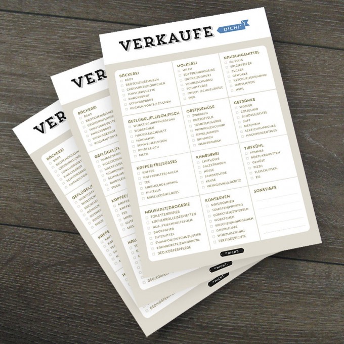 Design Verlag Notizblock – Verkaufe dich! (3er-Set) Design Verlag Notizblock – Verkaufe dich! (3er-Set)