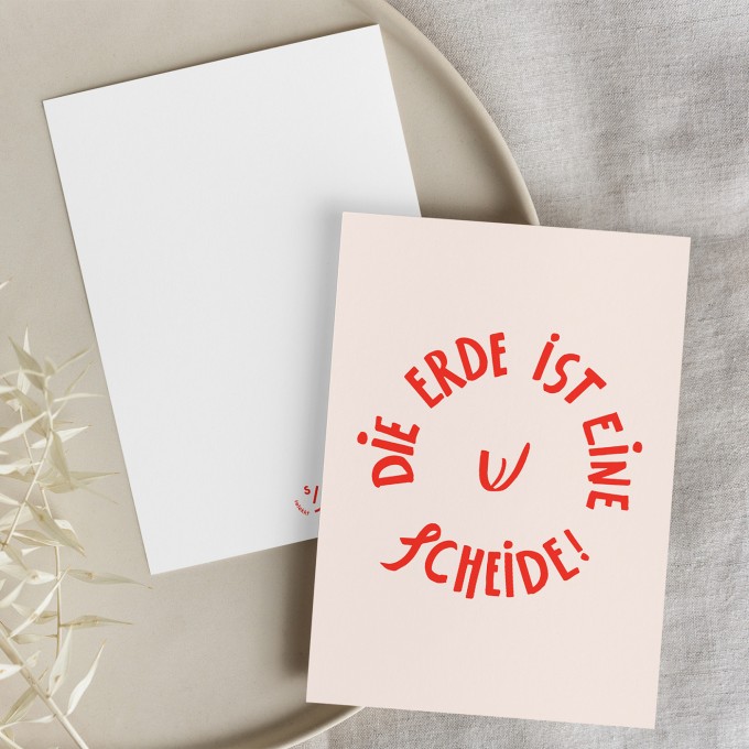 "Die Erde ist eine Sche!de" Postkarte (3er-Set) "Die Erde ist eine Sche!de" Postkarte (3er-Set)