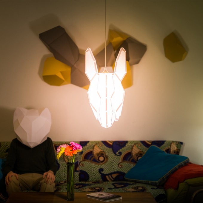 Donkey Large - Do It Yourself Papierlampenschirm Donkey Large - Do It Yourself Papierlampenschirm