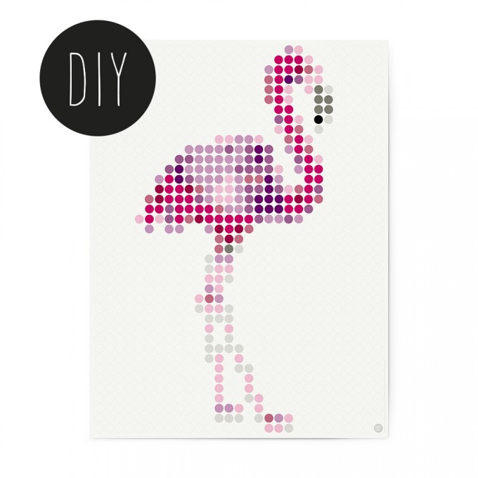 dot on art / flamingo – DIY-Kunstwerk zum Selberkleben / 30x40 cm dot on art / flamingo – DIY-Kunstwerk zum Selberkleben / 30x40 cm