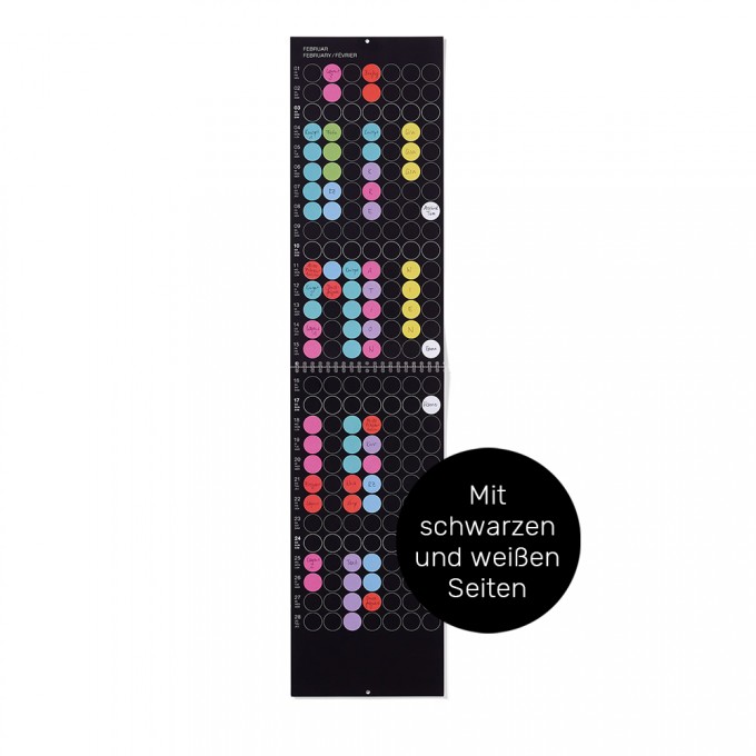 dot on maxi / Monatsplaner 2021 – mit Klebepunkten in 12 Farben dot on maxi / Monatsplaner 2021 – mit Klebepunkten in 12 Farben