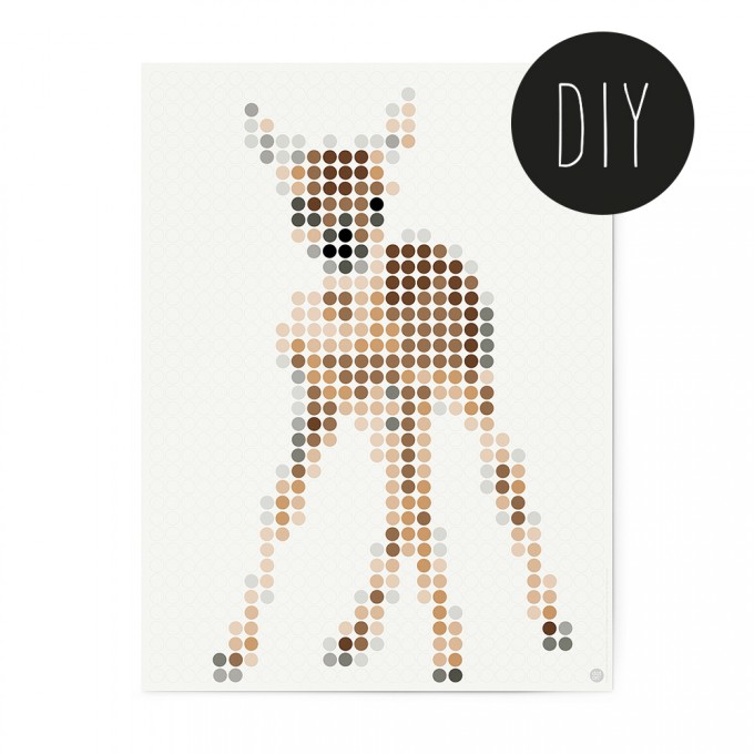 dot on art / my deer – DIY-Kunstwerk zum Selberkleben / 30x40 cm dot on art / my deer – DIY-Kunstwerk zum Selberkleben / 30x40 cm