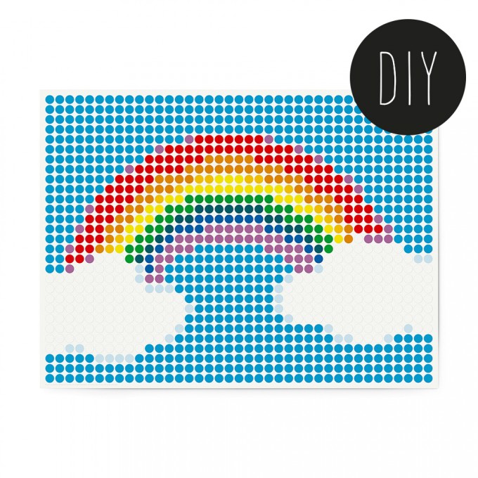 dot on art / happy – DIY-Kunstwerk zum Selberkleben / 30x40 cm dot on art / happy – DIY-Kunstwerk zum Selberkleben / 30x40 cm
