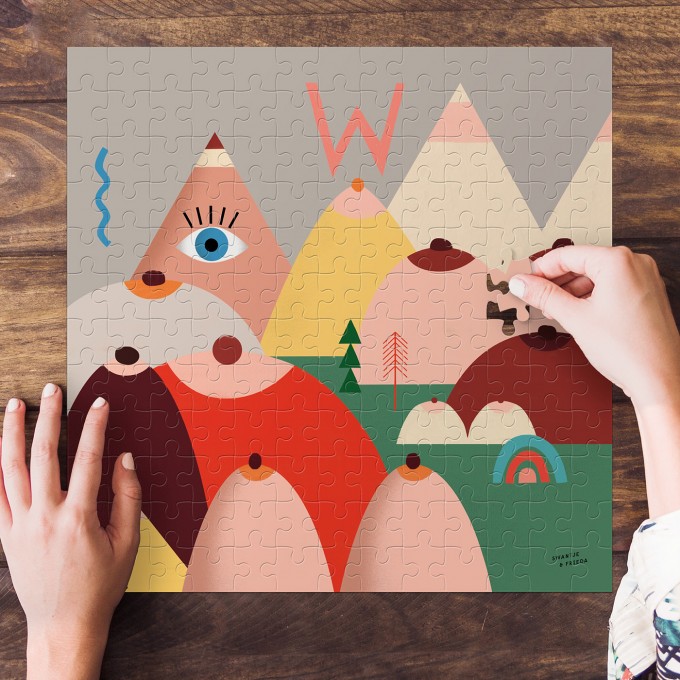 edition ij x Swantje&Frieda "WHERE THE WILD B**BS ARE" Puzzle, 30x30 cm + Spende edition ij x Swantje&Frieda "WHERE THE WILD B**BS ARE" Puzzle, 30x30 cm + Spende