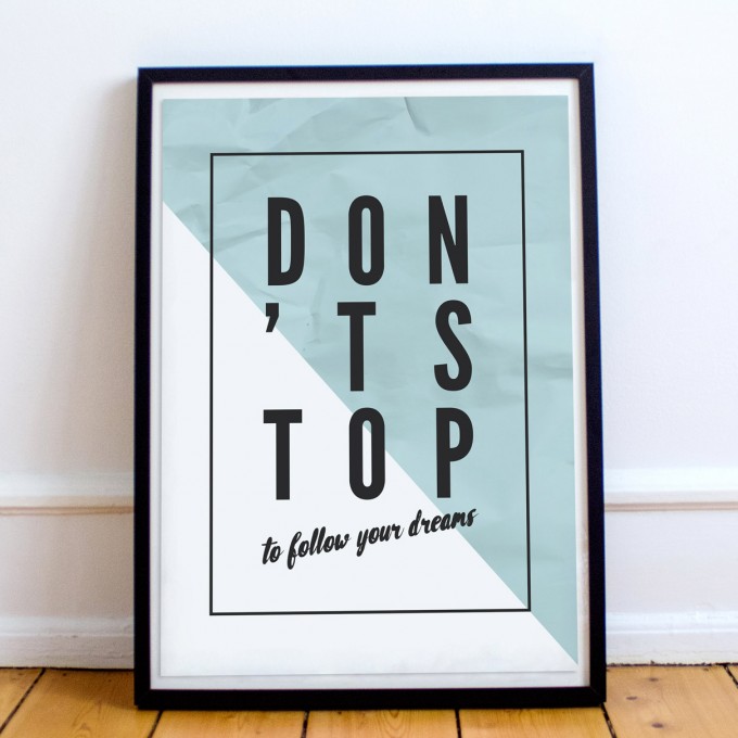 Eigenwerk-Magazin Poster "Don´t Stop" DIN A3 Eigenwerk-Magazin Poster "Don´t Stop" DIN A3