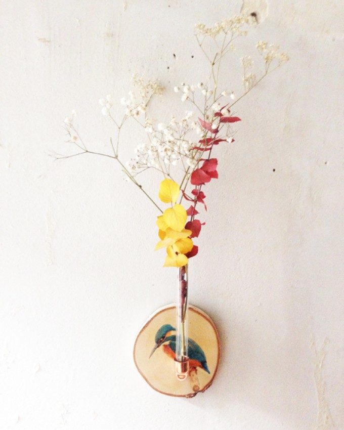 madeva Holzliebe Eisvogel Wandvase madeva Holzliebe Eisvogel Wandvase