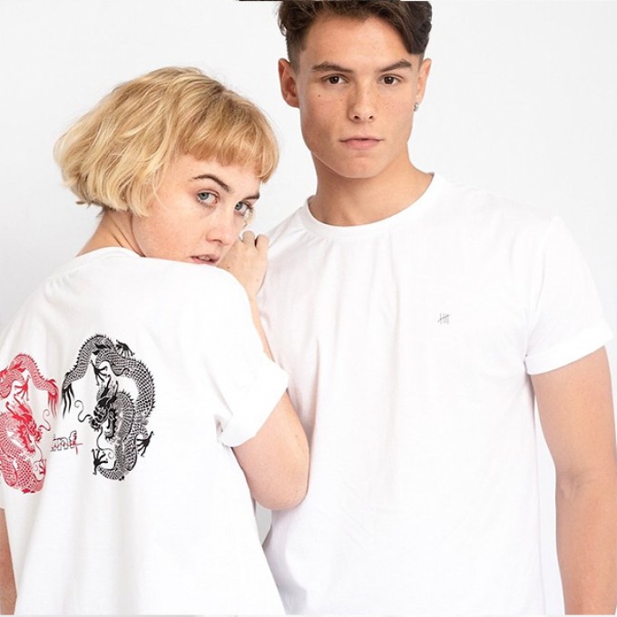 Fünf Dragon T-Shirt Jaya White Fünf Dragon T-Shirt Jaya White