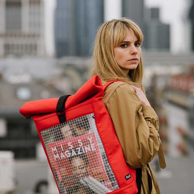Rucksack - Faix Design - INVISIBLE SHELL- rojo Rucksack - Faix Design - INVISIBLE SHELL- rojo
