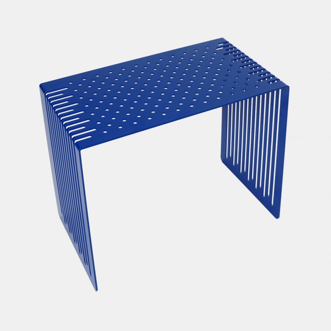 hinzkunst Couchtisch „Feininger“ Edelstahl pulverbeschichtet, ultramarinblau hinzkunst Couchtisch „Feininger“ Edelstahl pulverbeschichtet, ultramarinblau