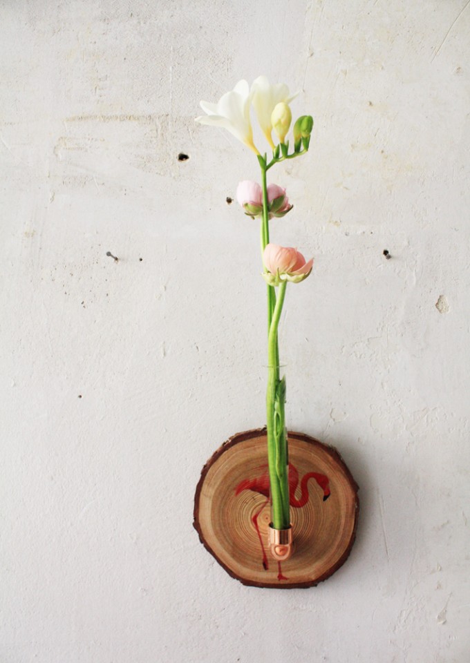 madeva Holzliebe Flamingo Wandvase madeva Holzliebe Flamingo Wandvase