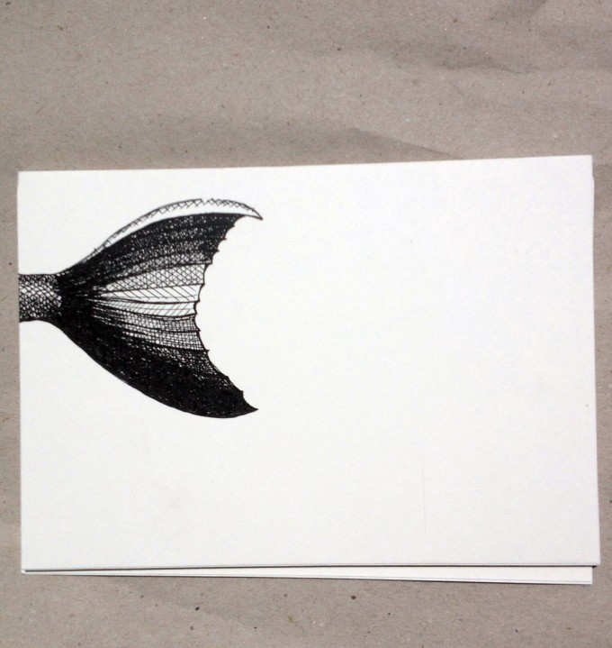 thethe FISHY FLOSSE Postkarte thethe FISHY FLOSSE Postkarte