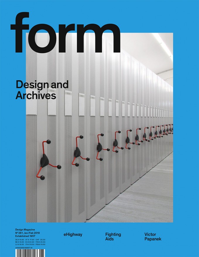 form N° 281. Design and Archives form N° 281. Design and Archives