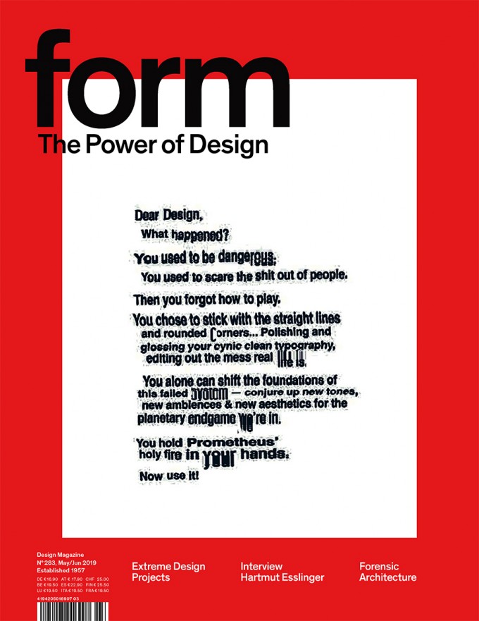 form N° 283. The Power of Design form N° 283. The Power of Design