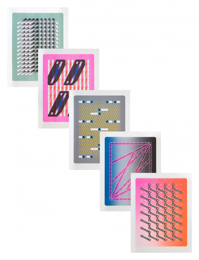 form Edition #1 „Risoprints by Sigrid Calon“, 2015, Illustration 1–5 form Edition #1 „Risoprints by Sigrid Calon“, 2015, Illustration 1–5