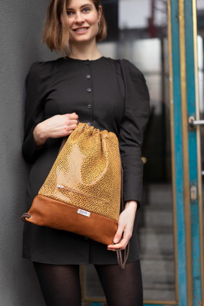 frisch Turnbeutel ART aus fairem Leder frisch Turnbeutel ART aus fairem Leder