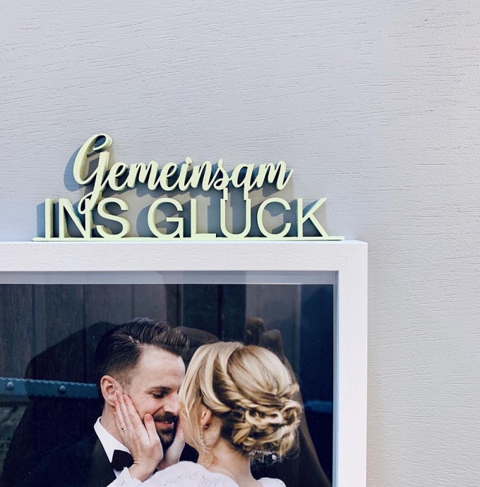 NOGALLERY Gemeinsam ins Glück - Deko Schriftzug Holz NOGALLERY Gemeinsam ins Glück - Deko Schriftzug Holz