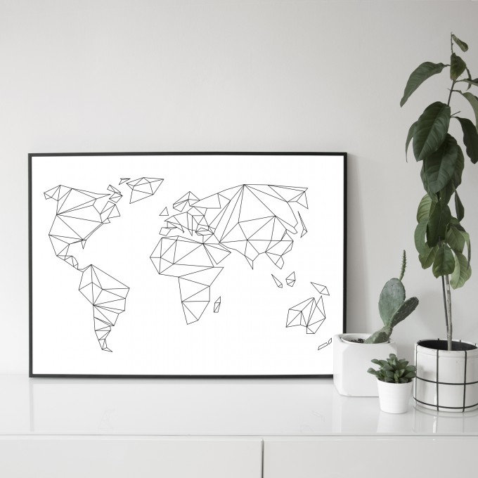 na.hili 70x50 POSTER Geometrical World ARTPRINT na.hili 70x50 POSTER Geometrical World ARTPRINT