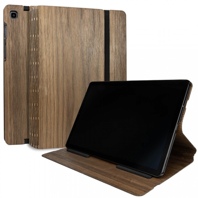 JUNGHOLZ Design Wood Case, Tabletcase, Walnuss, Samsung Galaxy Tab S5e JUNGHOLZ Design Wood Case, Tabletcase, Walnuss, Samsung Galaxy Tab S5e