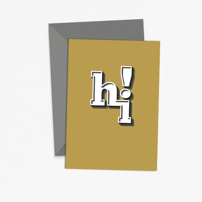 sonst noch was? Grußkarte "hi!" sonst noch was? Grußkarte "hi!"