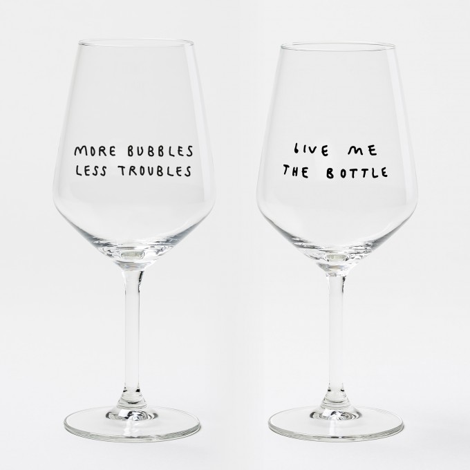 "Give Me Bubbles" Weinglas-Bundle by Johanna Schwarzer × selekkt "Give Me Bubbles" Weinglas-Bundle by Johanna Schwarzer × selekkt