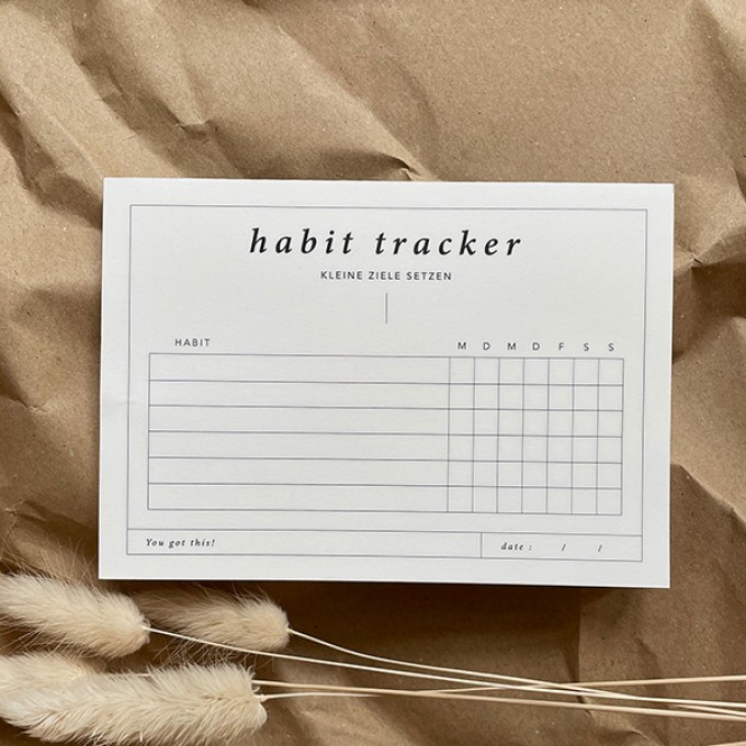 Habit Tracker Notizblock a6 quer | Gewohnheiten und Rituale | Erfolgsjournal | Ziele setzen | Motivation – Schnørkelig Habit Tracker Notizblock a6 quer | Gewohnheiten und Rituale | Erfolgsjournal | Ziele setzen | Motivation – Schnørkelig