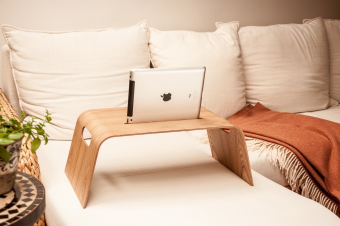 Halterung für iPad und Tablets für das Sofa und Bett aus Holz, Home Office, Notebook, Laptoptisch