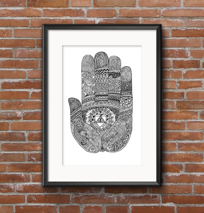 Denis Faneites - Hand of Buddha (Siebdruck) Denis Faneites - Hand of Buddha (Siebdruck)