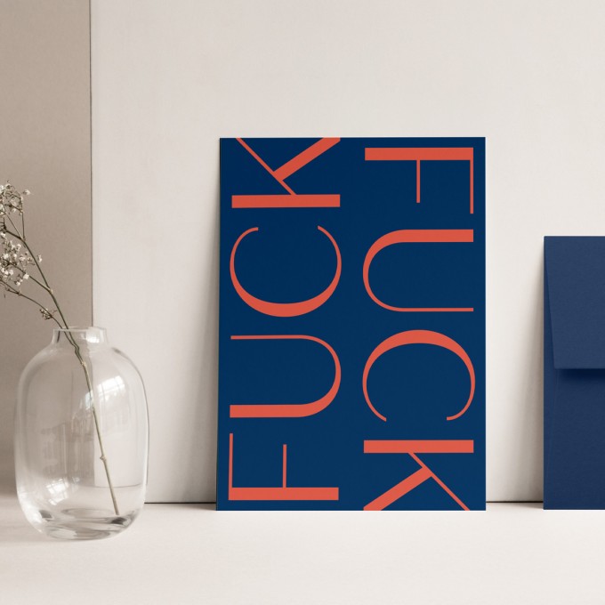 Fuck | 3er Set Klappkarten inkl. Umschlag | heartfelt paper & co Fuck | 3er Set Klappkarten inkl. Umschlag | heartfelt paper & co