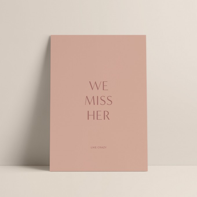 Missing Her | 3er Set Klappkarten inkl. Umschlag | heartfelt paper & co Missing Her | 3er Set Klappkarten inkl. Umschlag | heartfelt paper & co