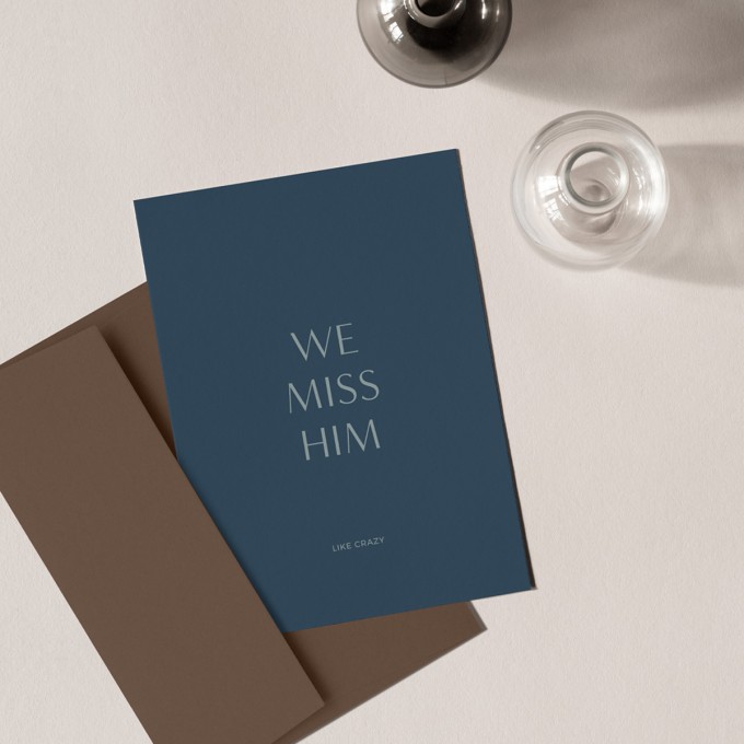 Missing Him | 3er Set Klappkarten inkl. Umschlag | heartfelt paper & co Missing Him | 3er Set Klappkarten inkl. Umschlag | heartfelt paper & co