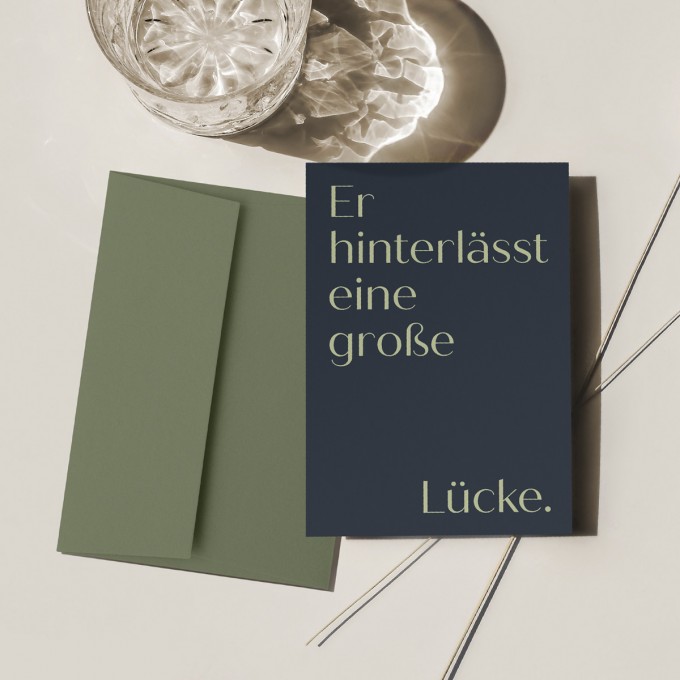 Große Lücke | 3er Set Klappkarten inkl. Umschlag | heartfelt paper & co Große Lücke | 3er Set Klappkarten inkl. Umschlag | heartfelt paper & co