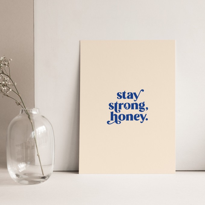 Stay Strong | 3er Set Klappkarten inkl. Umschlag | heartfelt paper & co Stay Strong | 3er Set Klappkarten inkl. Umschlag | heartfelt paper & co