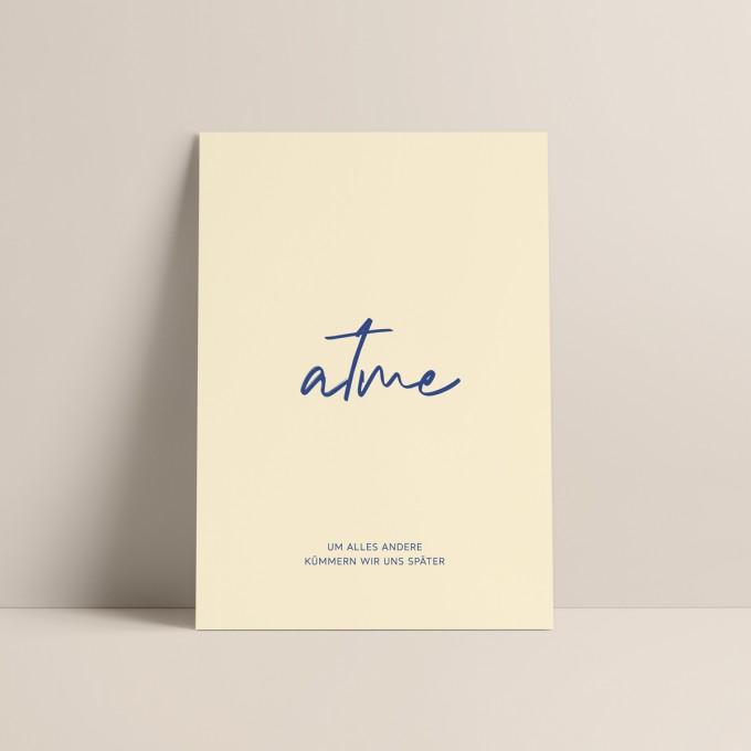 Atme | 3er Set Klappkarten inkl. Umschlag | heartfelt paper & co Atme | 3er Set Klappkarten inkl. Umschlag | heartfelt paper & co