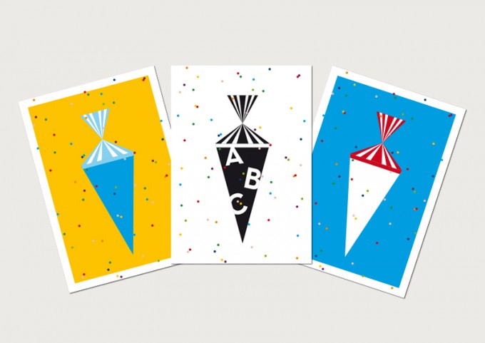 3 Held&Lykke Postkarten "CandyMail" 3 Held&Lykke Postkarten "CandyMail"