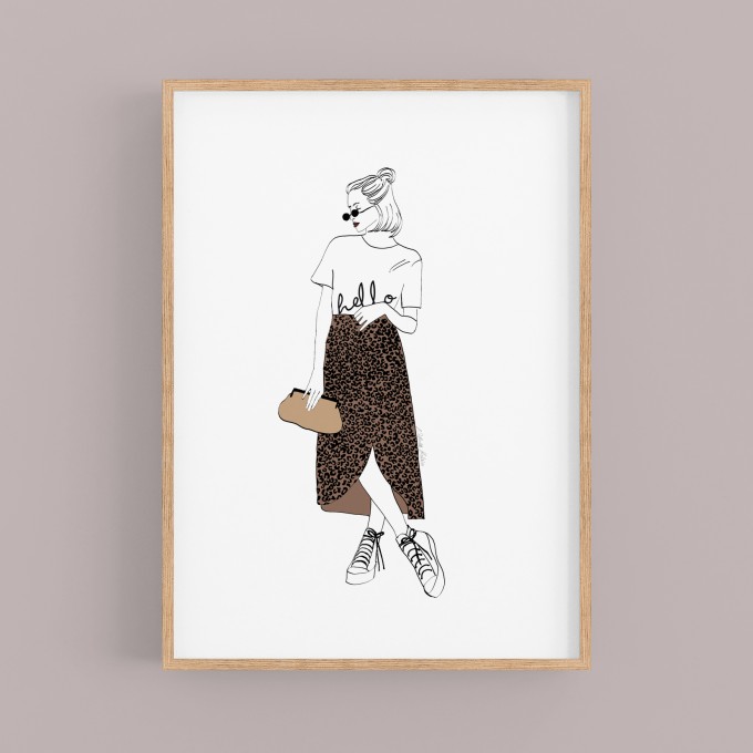 nathys illustration Poster/ Kunstdruck "hello" nathys illustration Poster/ Kunstdruck "hello"