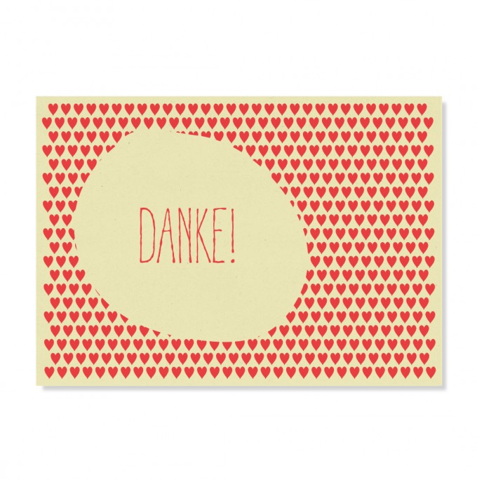 Edith schmuckes Papier "Herzliches Danke" Postkarte Edith schmuckes Papier "Herzliches Danke" Postkarte