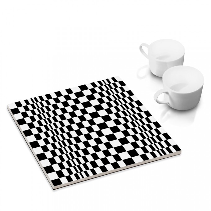 COGNOSCO Topfuntersetzer OP-ART Quadrat 8a COGNOSCO Topfuntersetzer OP-ART Quadrat 8a