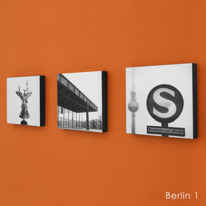 COGNOSCO Wandbild/ Holzblock 3er Set Berlin-Fotografie COGNOSCO Wandbild/ Holzblock 3er Set Berlin-Fotografie