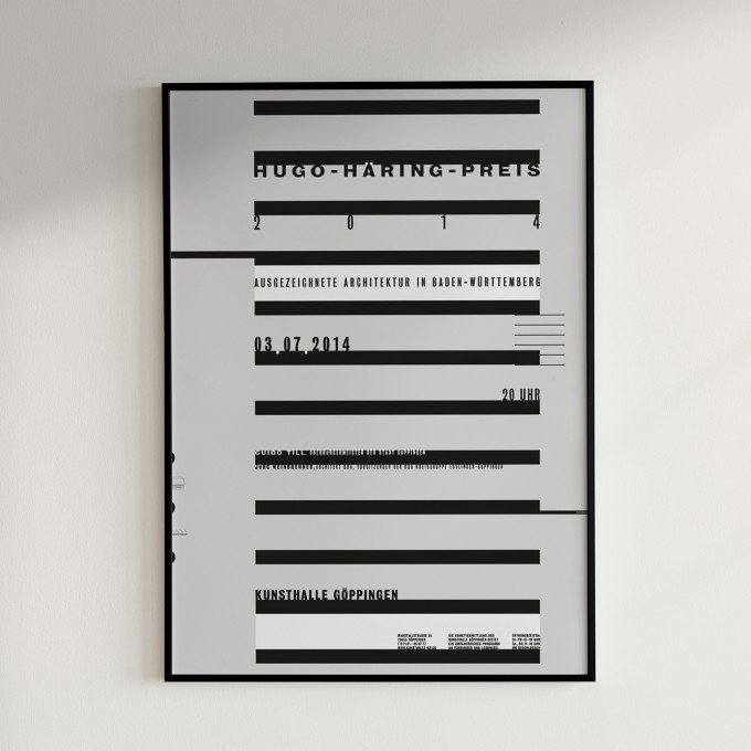 hinzkunst Plakat „Hugo Häring“ DIN A1