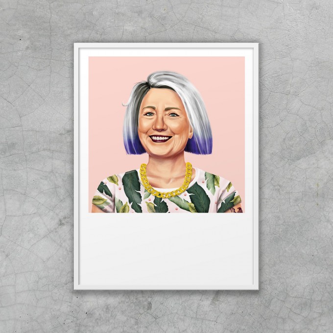 HIPSTORY Hillary Clinton Artprint DIN A5 HIPSTORY Hillary Clinton Artprint DIN A5